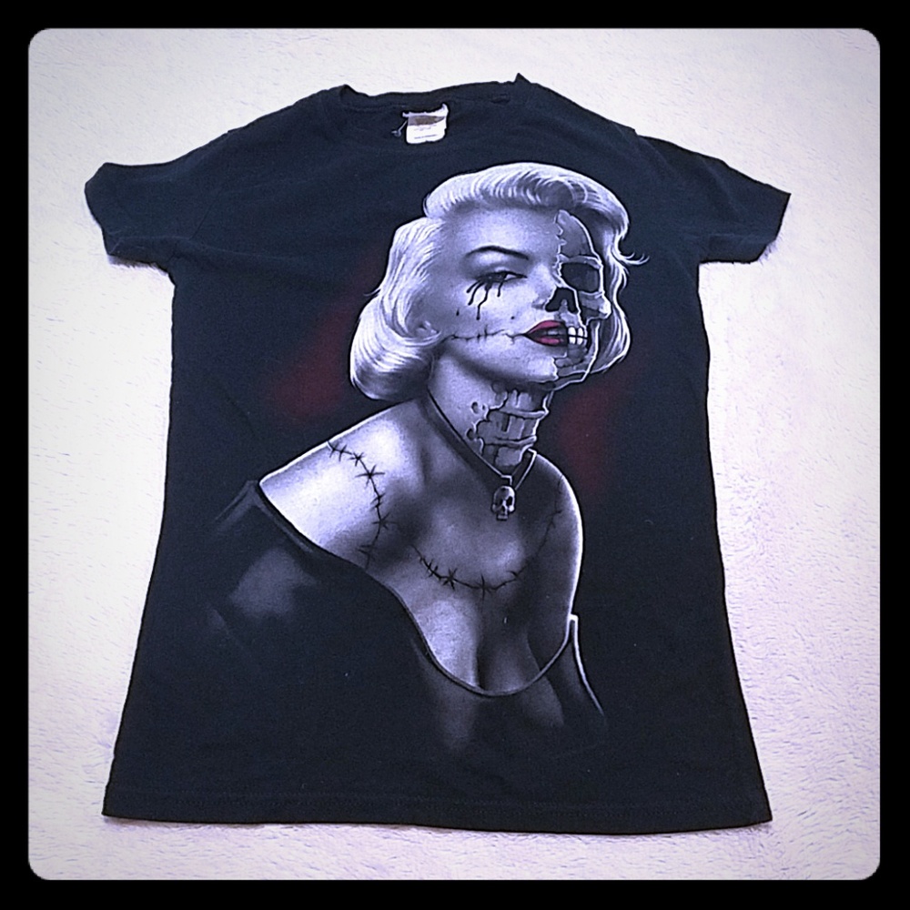 Marilyn Monroe Skull Shirt